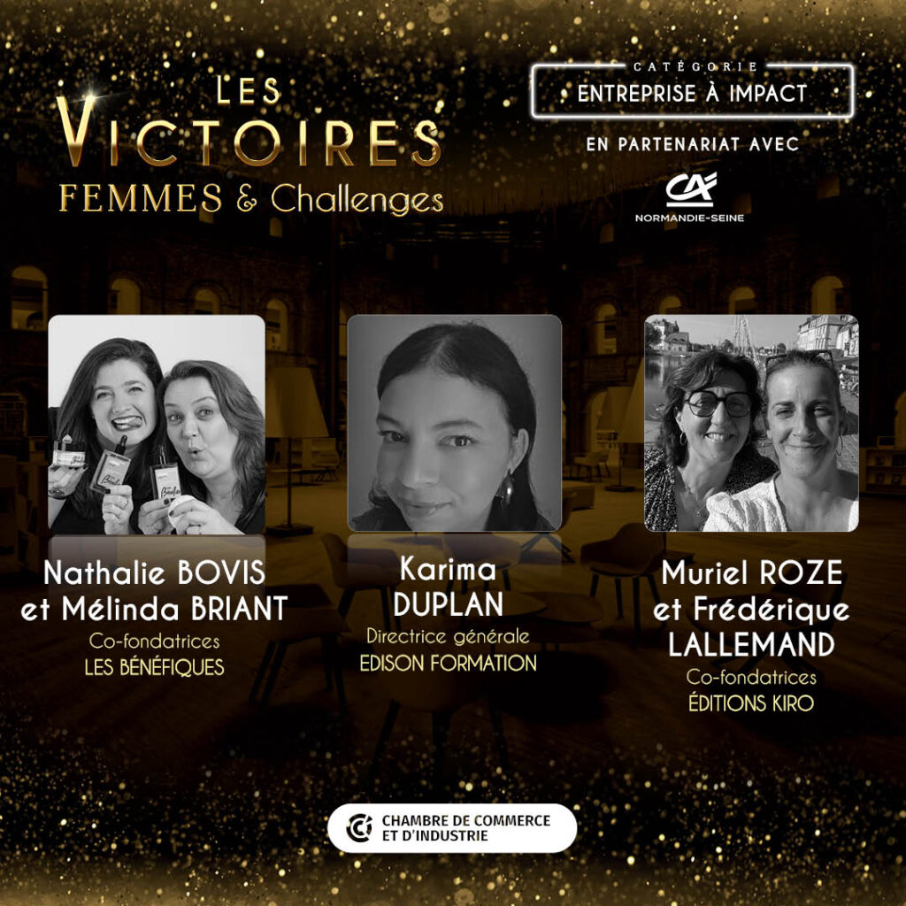 Nominées Prix Entreprise à impact aux Victoires Femmes & Challenges 2025